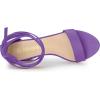 imageAllegra K Womens Lace Up and Ankle Strap Chunky Heel SandalsLavender