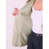 imageAllegra K Work Blazer for Womens Shawl Lapel Long Sleeve Pockets Office Suit Jacket BlazersKhaki