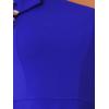 imageAllegra K Evening Cocktail Dress for Womens Party Elegant Flared One Shoulder Formal DressesRoyal Blue