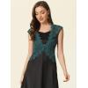 imageAllegra K Floral Lace Shrug for Womens Wedding Guest Cap Sleeve Formal Sheer Bolero CardiganBlue Green