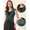 imageAllegra K Floral Lace Shrug for Womens Wedding Guest Cap Sleeve Formal Sheer Bolero CardiganBlue Green
