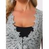 imageAllegra K Floral Lace Shrug for Womens Wedding Guest Cap Sleeve Formal Sheer Bolero CardiganGrey