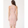 imageAllegra K Halter Formal Dress for Womens Sleeveless Bodycon Wedding Guest Cocktail Lace Sheath DressLight Pink