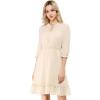 imageAllegra K Womens Casual Dresses 34 Sleeve Summer Boho Chiffon Wedding Guest DressBeige