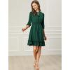 imageAllegra K Womens Casual Dresses 34 Sleeve Summer Boho Chiffon Wedding Guest DressDark Green