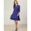 imageAllegra K Womens Casual Dresses 34 Sleeve Summer Boho Chiffon Wedding Guest DressRoyal Blue