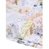imageAllegra K Womens Chiffon Floral Sexy Deep V Neck Tie Waist Bishop Sleeve Casual Wrap Midi DressLight Purple