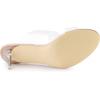 imageAllegra K Womens Clear Slide Stiletto Heel Clear SandalsBeige