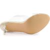 imageAllegra K Womens Clear Slide Stiletto Heel Clear SandalsGold