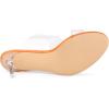 imageAllegra K Womens Clear Slide Stiletto Heel Clear SandalsOrange