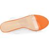 imageAllegra K Womens Clear Slide Stiletto Heel Clear SandalsOrange