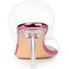 imageAllegra K Womens Clear Slide Stiletto Heel Clear SandalsPink
