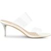 imageAllegra K Womens Clear Slide Stiletto Heel Clear SandalsWhite