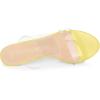 imageAllegra K Womens Clear Slide Stiletto Heel Clear SandalsYellow