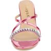 imageAllegra K Womens Crisscross Strap Rhinestone Block Heel Slide SandalsPink