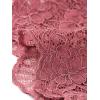 imageAllegra K Womens Elegant 34 Sleeve Sheer Floral Lace Shrug TopBrick Red