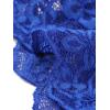 imageAllegra K Womens Elegant 34 Sleeve Sheer Floral Lace Shrug TopCobalt Blue