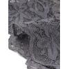imageAllegra K Womens Elegant 34 Sleeve Sheer Floral Lace Shrug TopDark Gray
