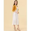 imageAllegra K Womens Elegant 34 Sleeve Sheer Floral Lace Shrug TopGinger
