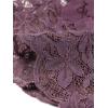 imageAllegra K Womens Elegant 34 Sleeve Sheer Floral Lace Shrug TopGray Purple