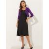 imageAllegra K Womens Elegant 34 Sleeve Sheer Floral Lace Shrug TopViolet