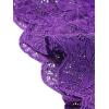 imageAllegra K Womens Elegant 34 Sleeve Sheer Floral Lace Shrug TopViolet