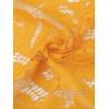 imageAllegra K Womens Elegant 34 Sleeve Sheer Floral Lace Shrug TopYellow