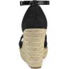 imageAllegra K Womens Espadrilles Lace Wedges Wedge SandalsBlack