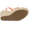 imageAllegra K Womens Espadrilles Lace Wedges Wedge SandalsOrange Flower