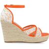 imageAllegra K Womens Espadrilles Lace Wedges Wedge SandalsOrange Flower