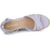 imageAllegra K Womens Espadrilles Lace Wedges Wedge SandalsPurple Flower