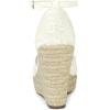 imageAllegra K Womens Espadrilles Lace Wedges Wedge SandalsWhite