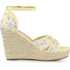 imageAllegra K Womens Espadrilles Lace Wedges Wedge SandalsYellow Flower