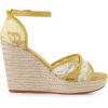 imageAllegra K Womens Espadrilles Lace Wedges Wedge SandalsYellow Green