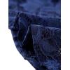 imageAllegra K Womens Fishtail Dresses 34 Sleeve Elegant Evening Cocktail Lace DressDark Blue