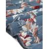 imageAllegra K Womens Floral Print Summer ALine Below Knee Length Sleeveless Pleated DressBlue Grey