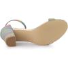 imageAllegra K Womens Gradient Glitter Heels Chunky Heels SandalsColorful