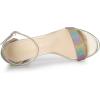 imageAllegra K Womens Gradient Glitter Heels Chunky Heels SandalsColorful