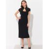 imageAllegra K Womens Lace Cardigan Stand Collar Short Elegant Shrug Open Front Cropped Bolero CardiganBlack