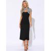 imageAllegra K Womens Lace Cardigan Stand Collar Short Elegant Shrug Open Front Cropped Bolero CardiganDark Grey