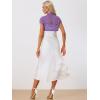 imageAllegra K Womens Lace Cardigan Stand Collar Short Elegant Shrug Open Front Cropped Bolero CardiganPurple