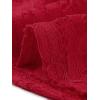 imageAllegra K Womens Lace Cardigan Stand Collar Short Elegant Shrug Open Front Cropped Bolero CardiganRed