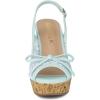 imageAllegra K Womens Lace Platform Wedges Wedge Heel SandalsLight Blue