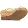 imageAllegra K Womens Lace Platform Wedges Wedge Heel SandalsMustard Yellow