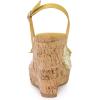 imageAllegra K Womens Lace Platform Wedges Wedge Heel SandalsMustard Yellow