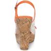 imageAllegra K Womens Lace Platform Wedges Wedge Heel SandalsOrange Flower