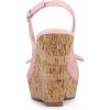 imageAllegra K Womens Lace Platform Wedges Wedge Heel SandalsPink