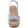 imageAllegra K Womens Lace Platform Wedges Wedge Heel SandalsPurple Flower