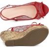 imageAllegra K Womens Lace Platform Wedges Wedge Heel SandalsRed