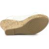 imageAllegra K Womens Lace Platform Wedges Wedge Heel SandalsWhite